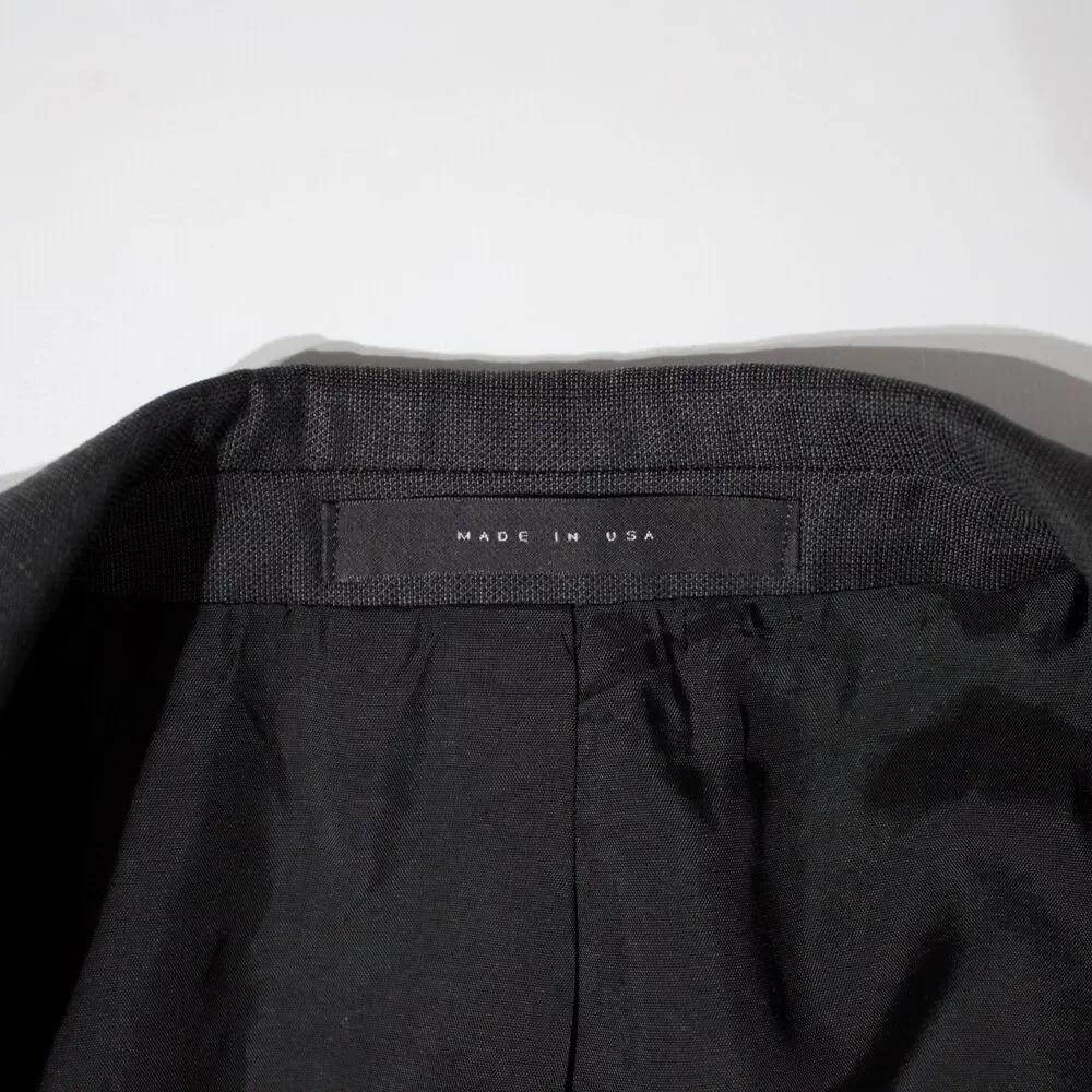 VTG Hugo Boss Black 100% Virgin Wool 2-Button Blazer Made in USA Men Size 40L